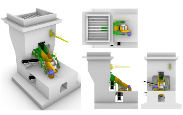 ３次元CADによるプラント配置検討例